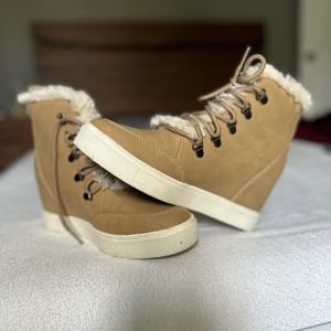 Brash Sneaker Wedge Winter Booties